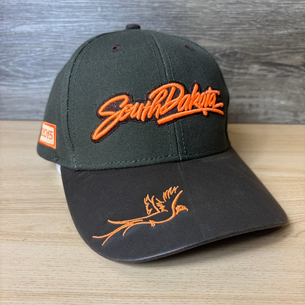 South Dakota Hat Cap Strap Back Green Brown Governor Invitational Hunt Hunting